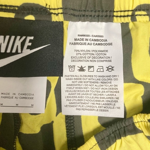 Nike x Cactus Plant Flea Market CPFM Yellow Black Patterned Pants Size Medium - Picture 14 of 16